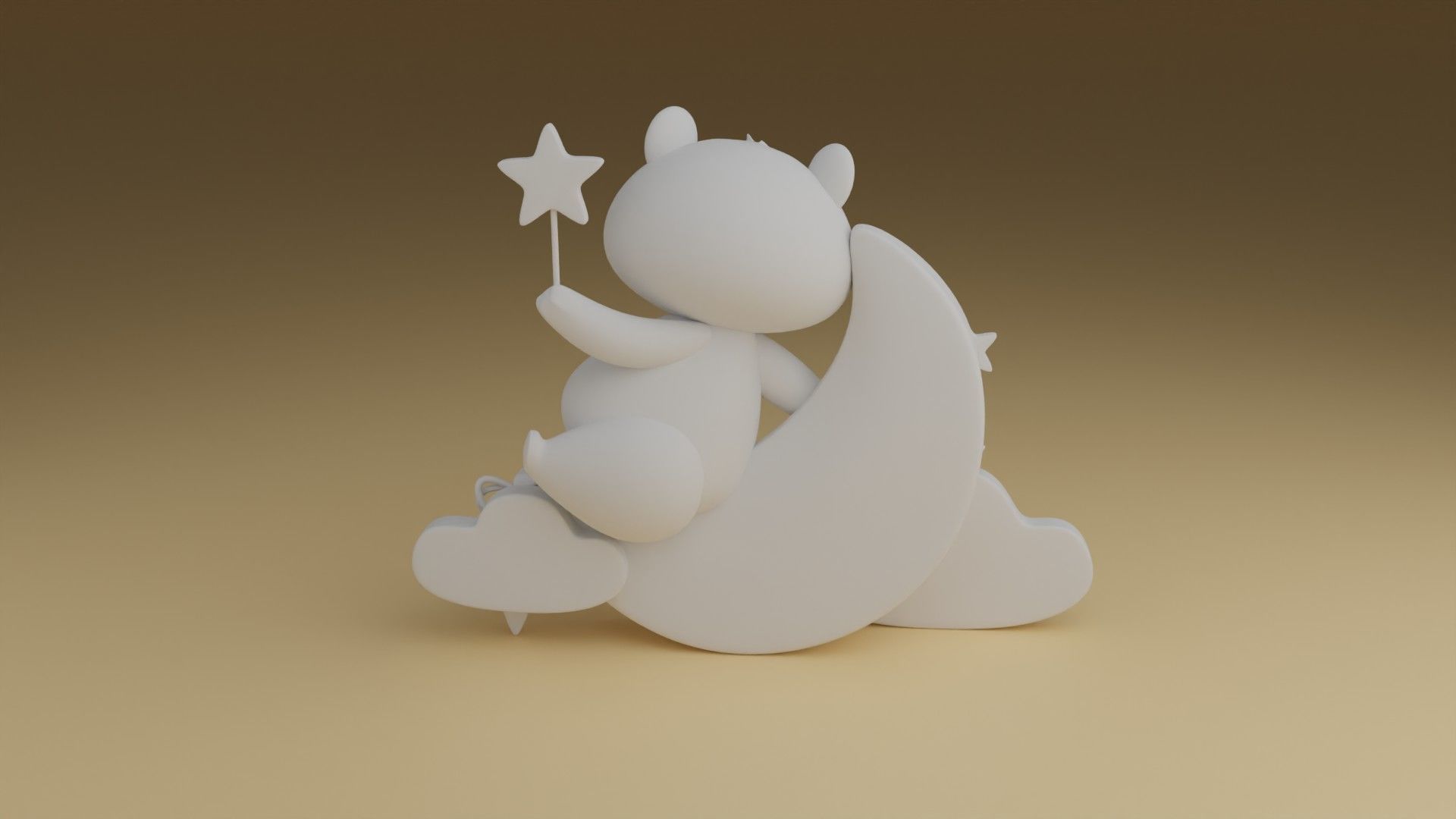 good night teddybear 3D print model_4