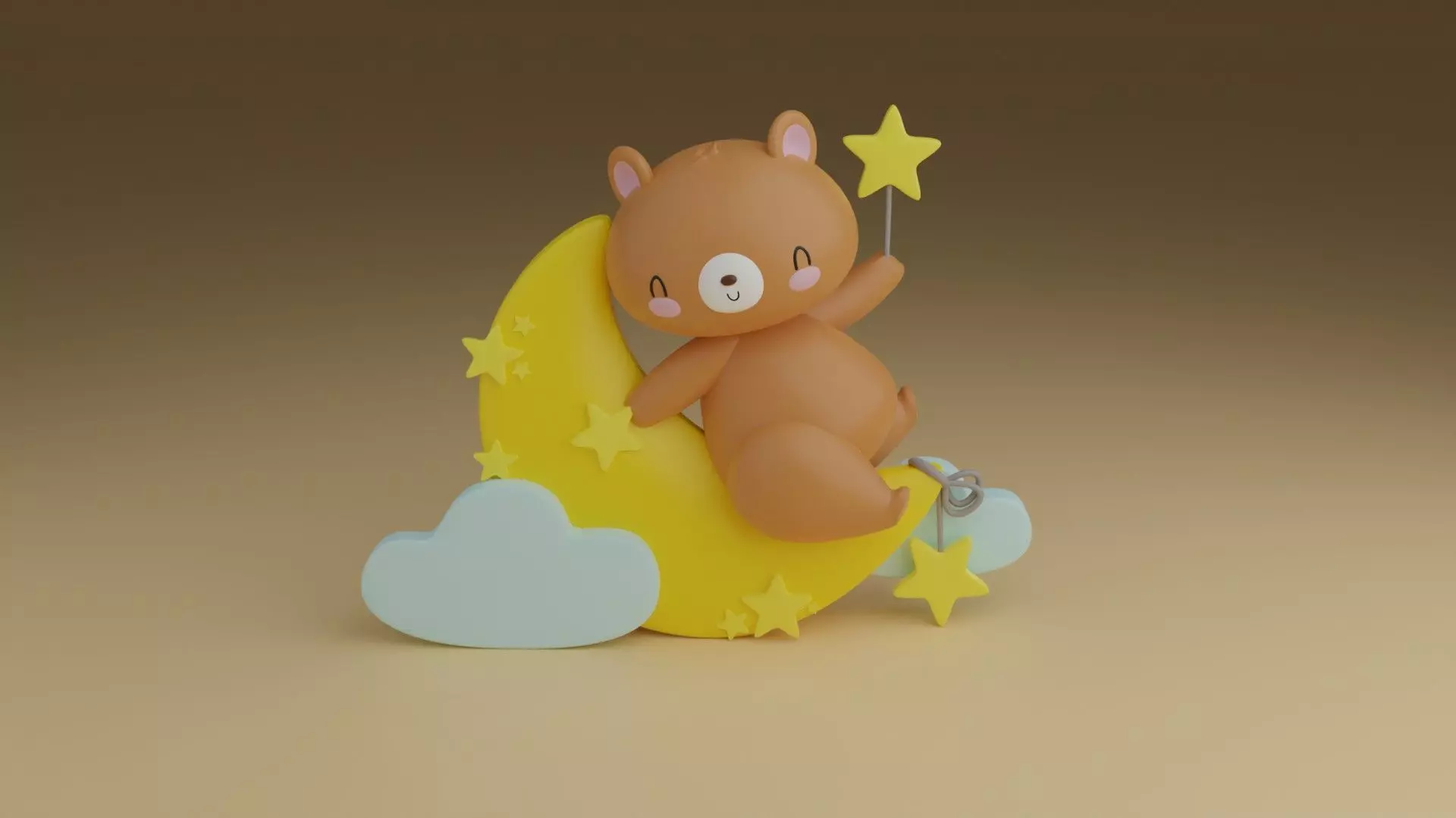 good night teddybear 3D print model_0