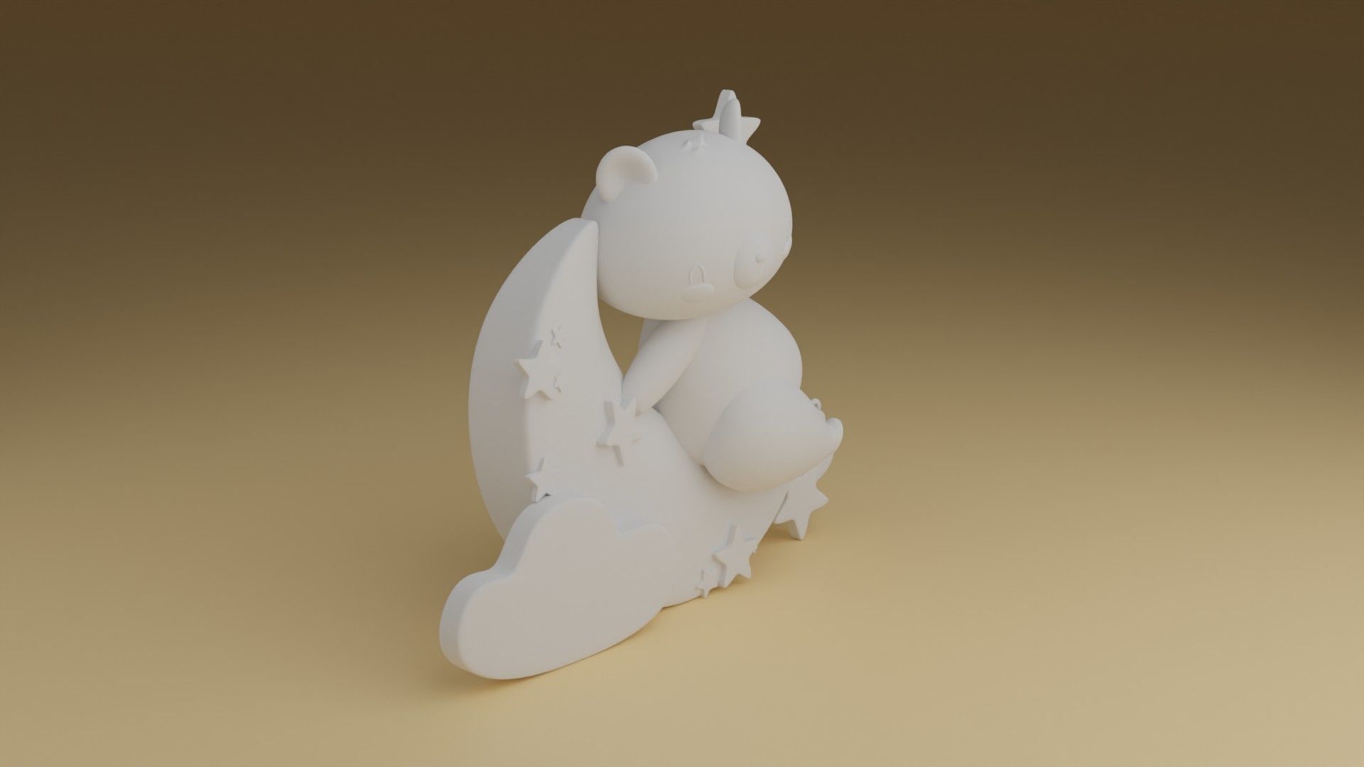 good night teddybear 3D print model_2