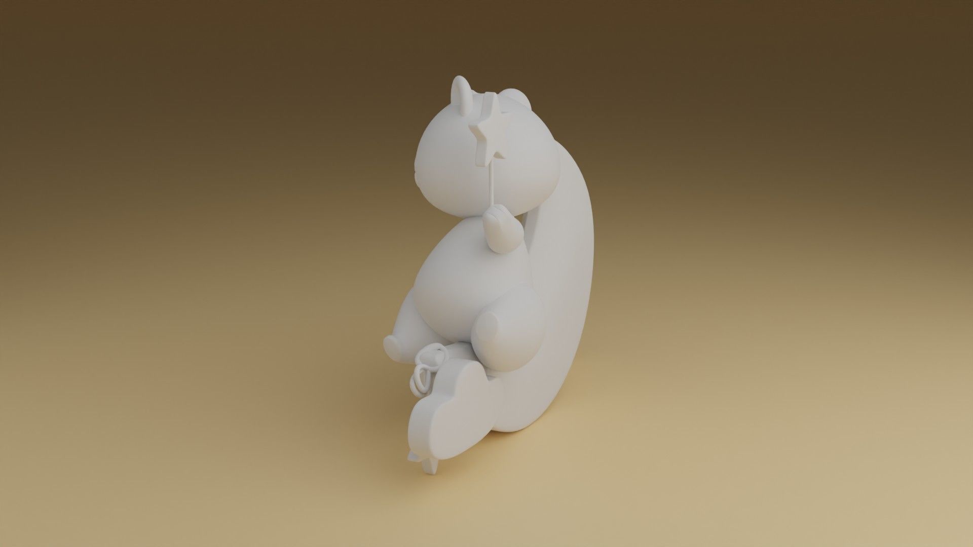 good night teddybear 3D print model_5