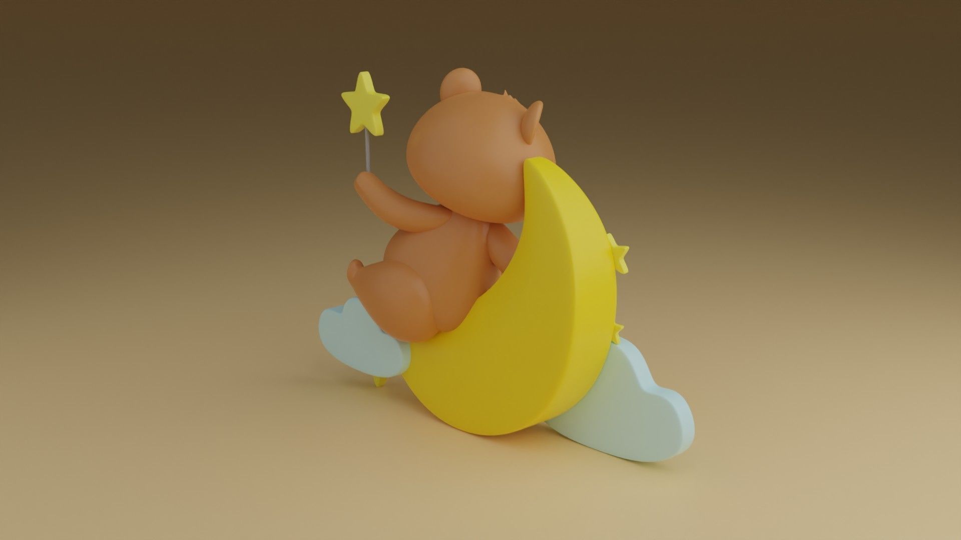 good night teddybear 3D print model_10