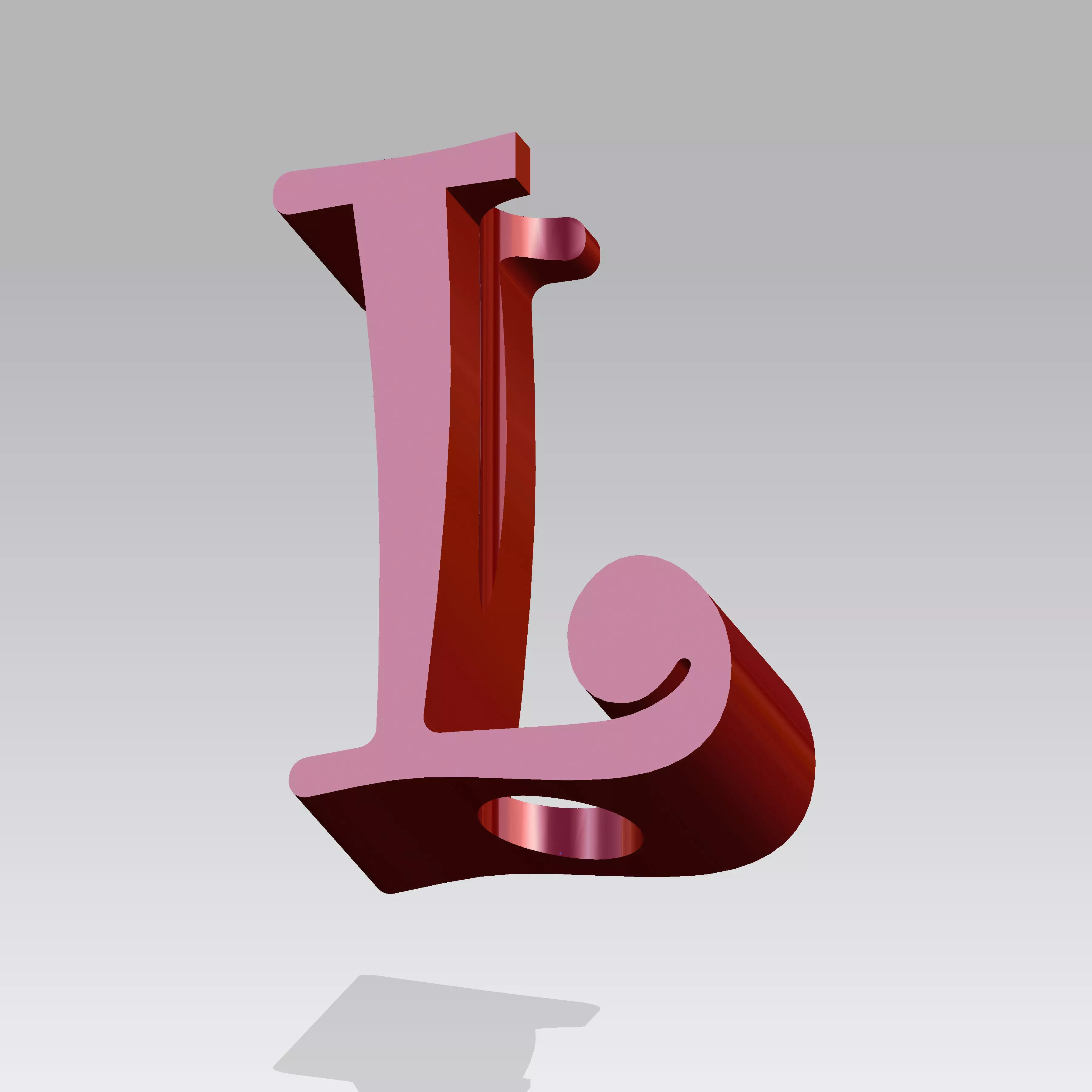L Shaped Straw Topper 3D Model 3D print model_0