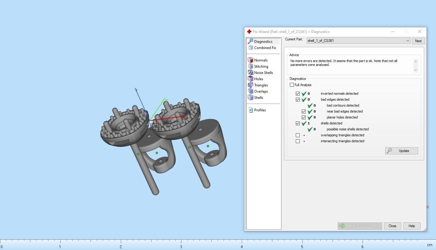 Stud earring model 361 3D print model_4