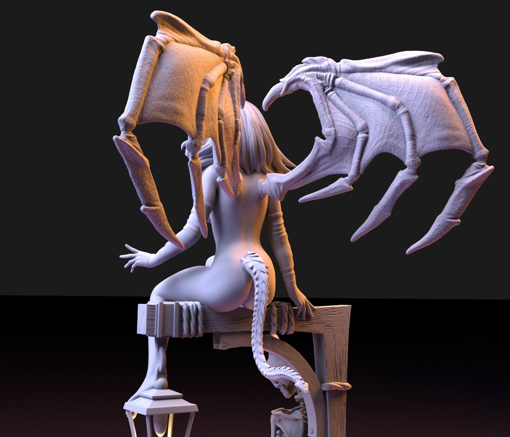 LUCIFER GIRL IN HALLOWEEN NIGHT 3D print model_5