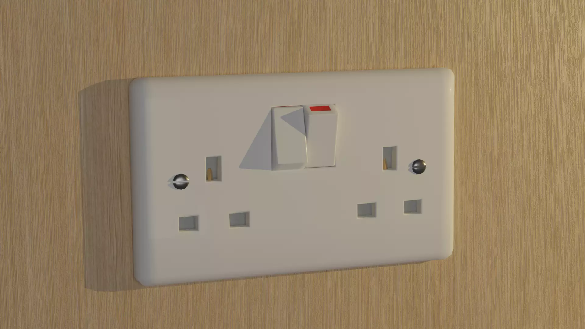 Type G Wall Socket Free 3D model_0