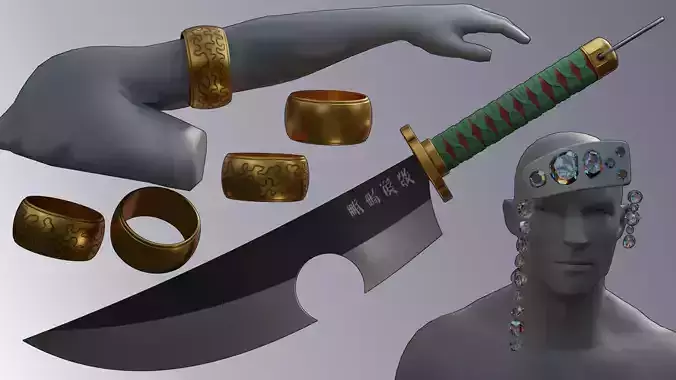 Tengen Uzui cosplay  sword Demon Slayer Kimetsu no Yaiba 