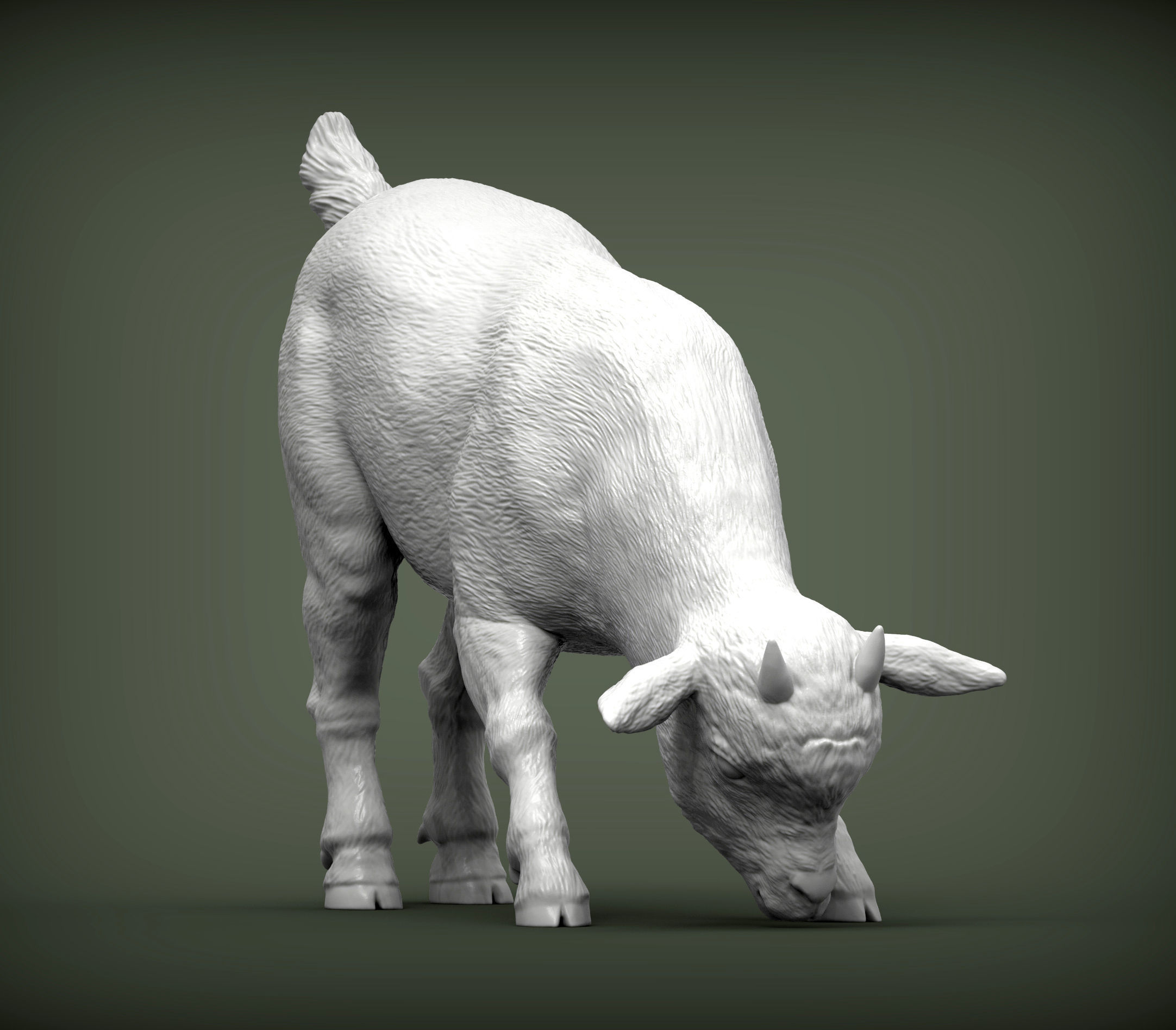   Goatling  eats 3D print model_3