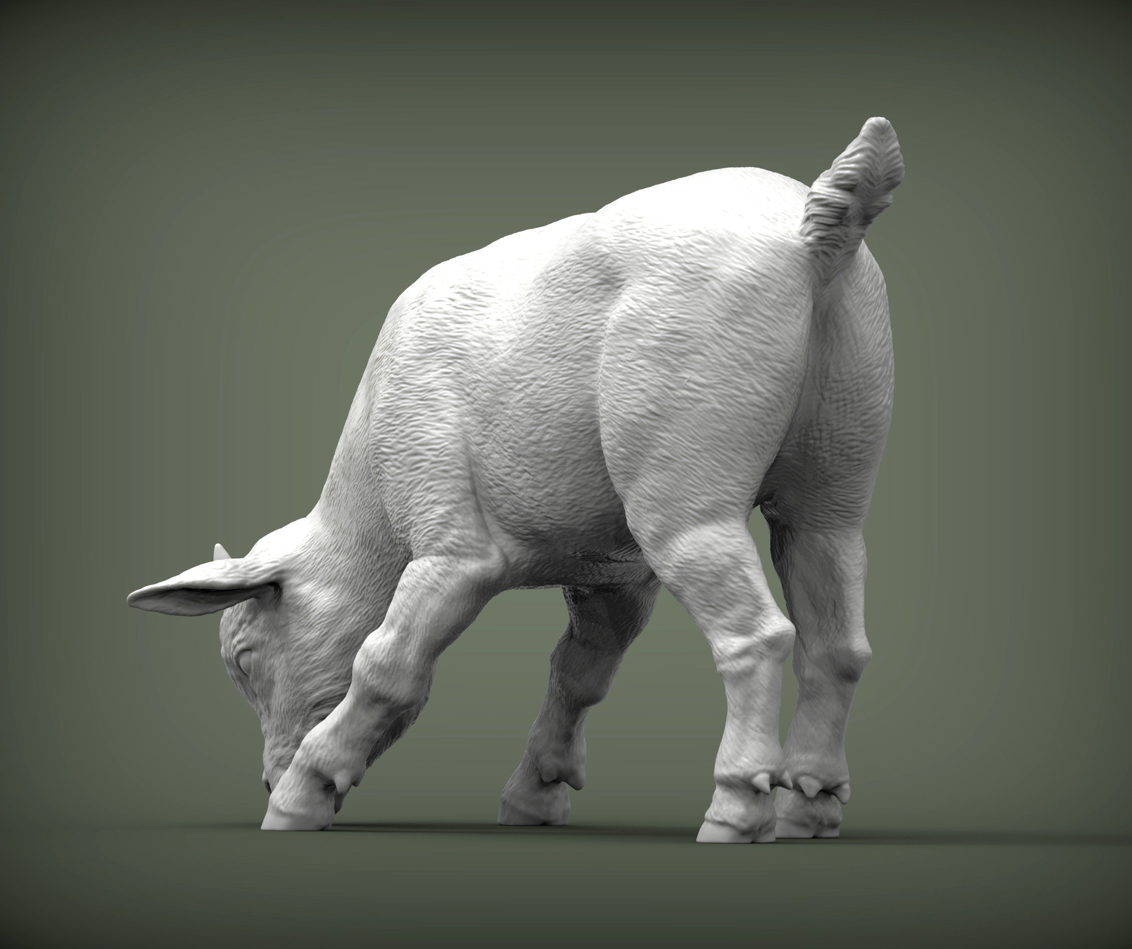   Goatling  eats 3D print model_2