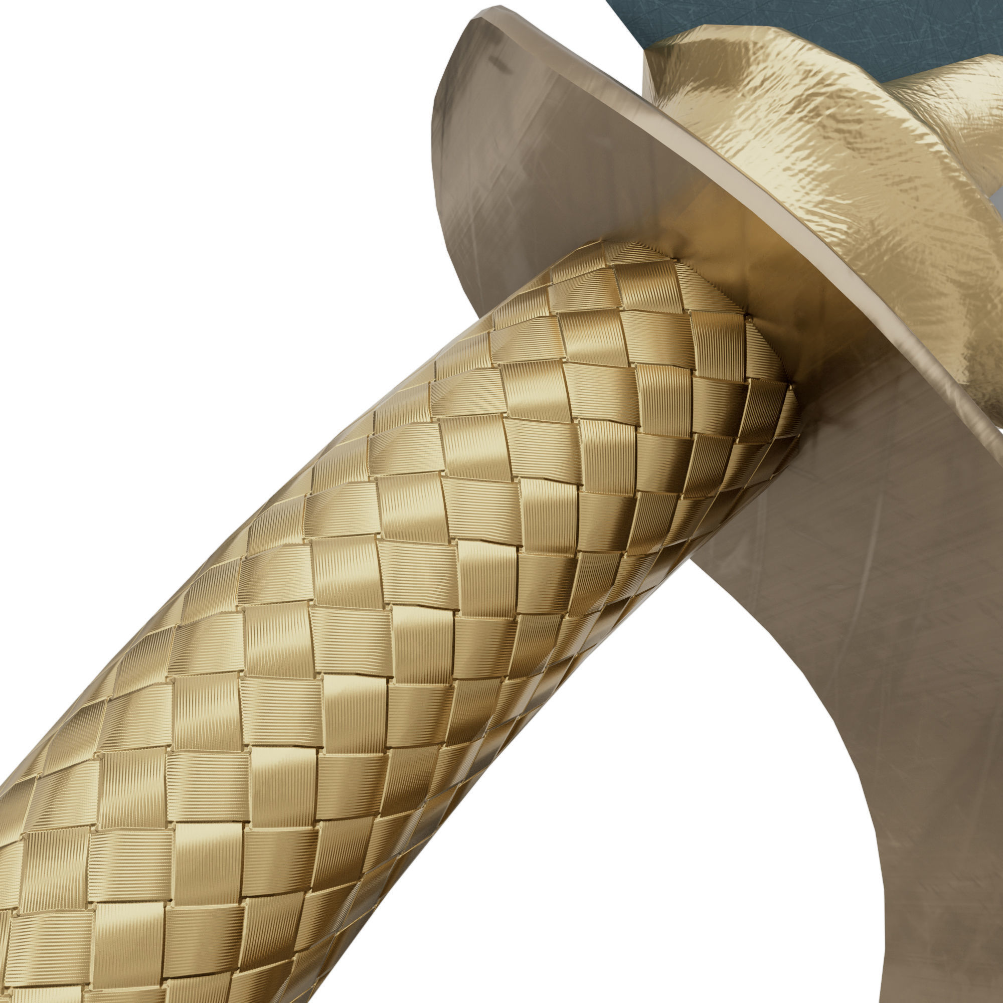 Sabre Pirate Sword Low-poly 3D model_6