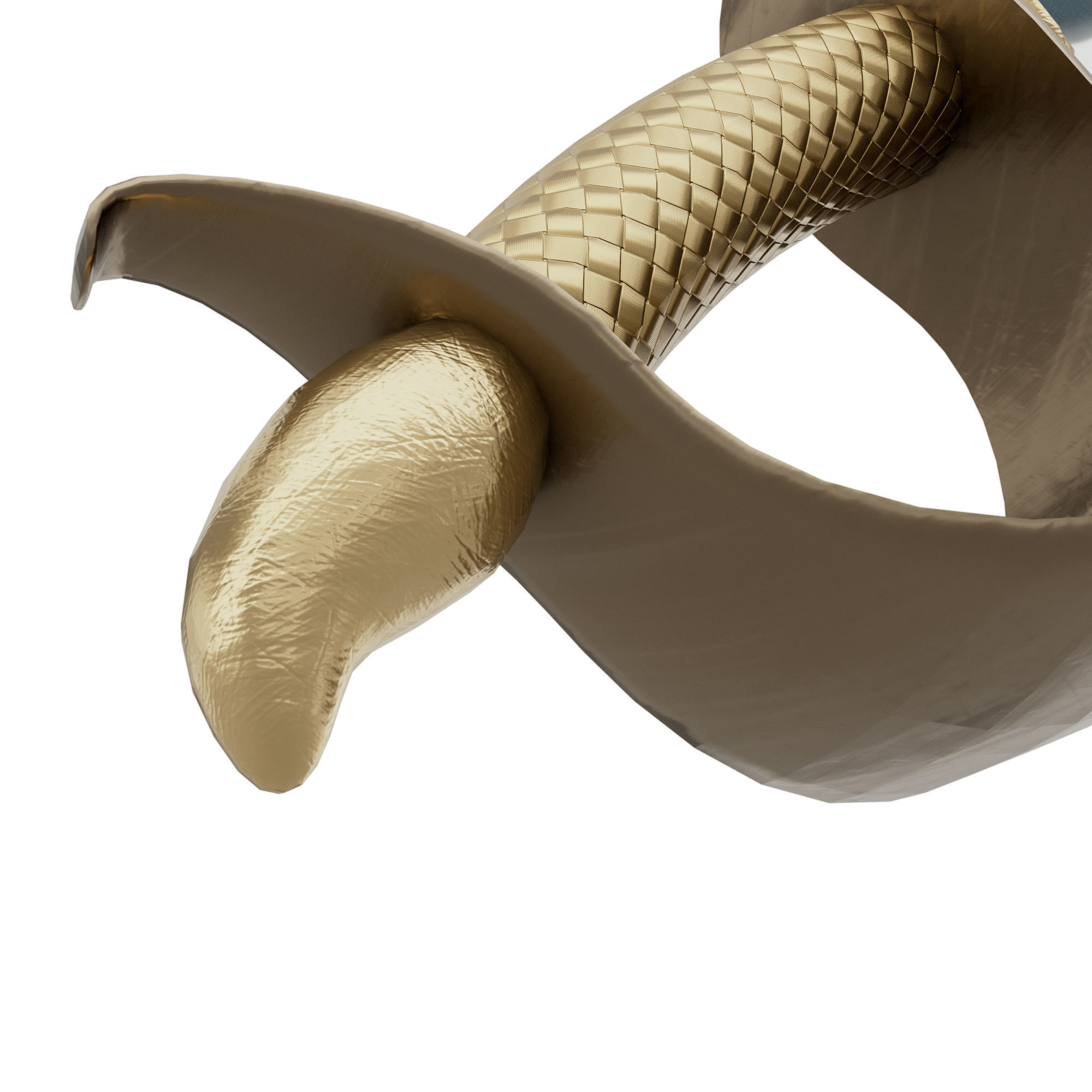 Sabre Pirate Sword Low-poly 3D model_9