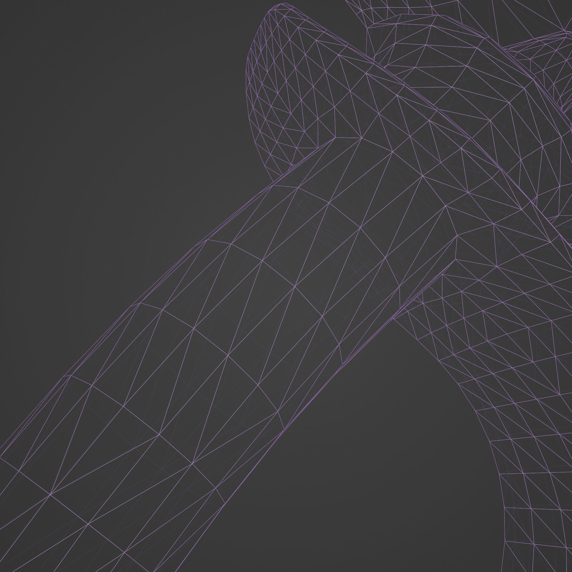 Sabre Pirate Sword Low-poly 3D model_8