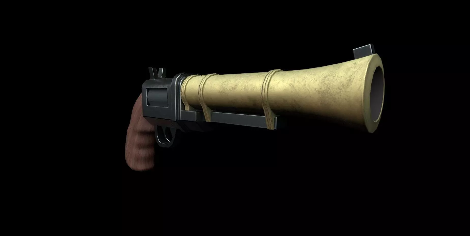 GAME READY - GUN Low-poly 3D model_0