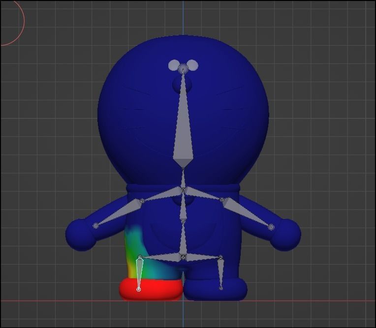 Doraemon Cartoon 3D Model - RIGGED Low-poly 3D model_16