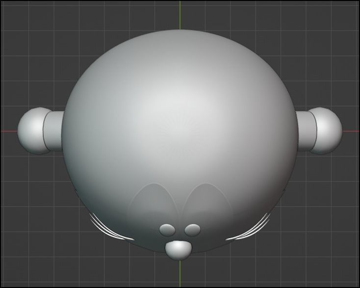 Doraemon Cartoon 3D Model - RIGGED Low-poly 3D model_9