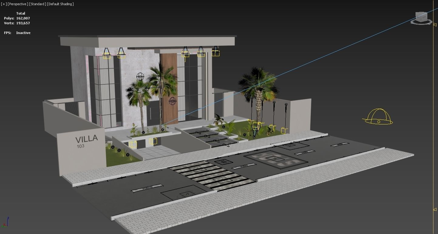 Villa house design - duplex    4 MODELS 3D Model Collection_22