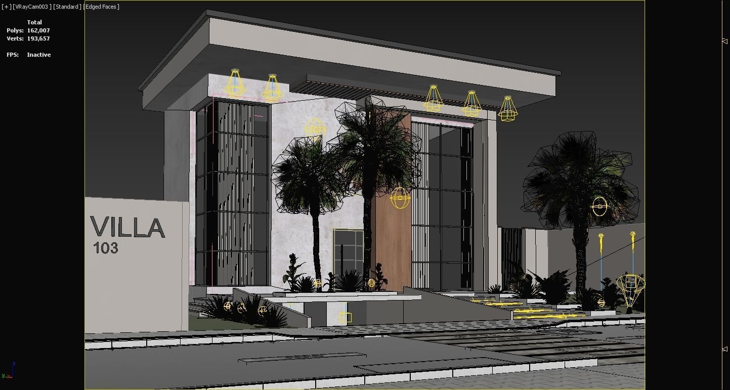 Villa house design - duplex    4 MODELS 3D Model Collection_27