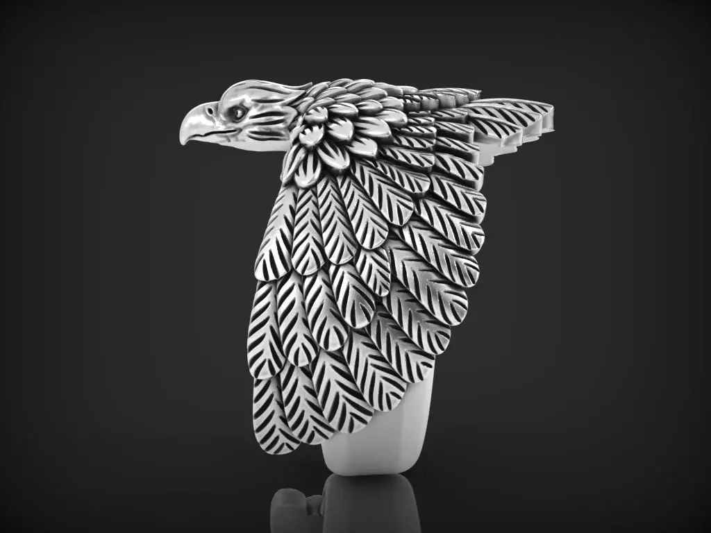 Eagle Ring  3D print model_0
