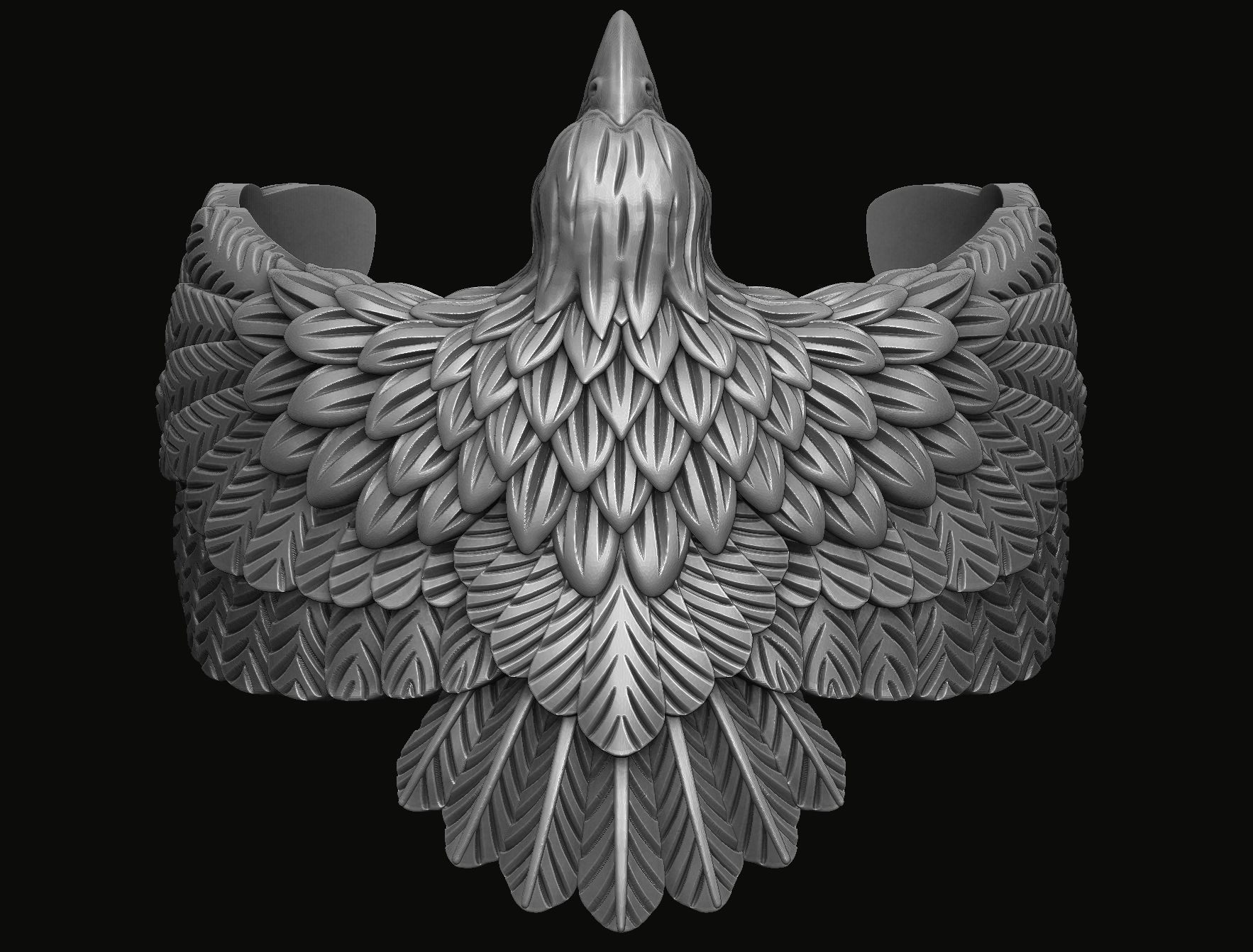 Eagle Ring  3D print model_2