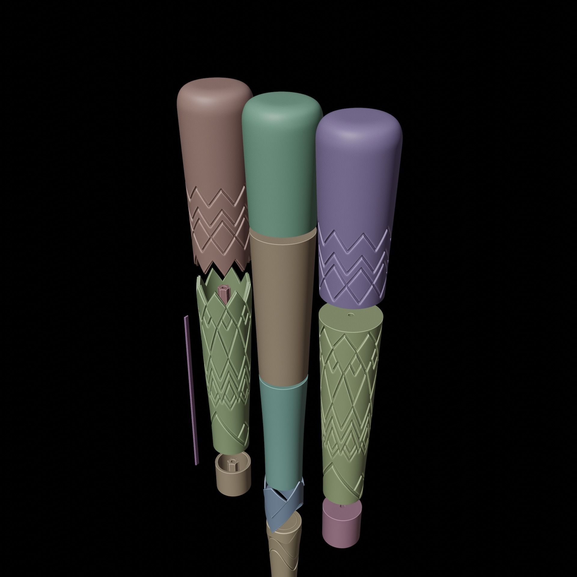 Trailblazer bat from Honkai Star Rail V2 LED READY 3D print model_8