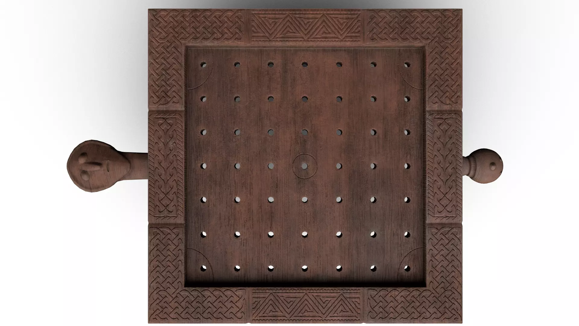 Hnefatafl - Gameready Viking Boardgame models - Holed version Low-poly 3D model_0