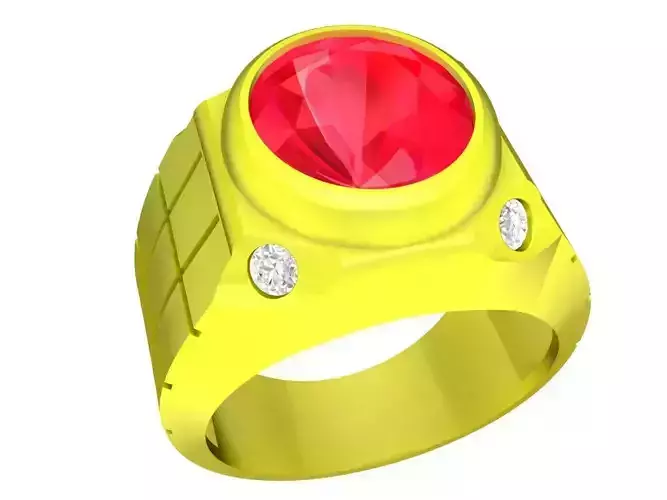 A5080 Vietnamese Diamond Men Ring for Businessman