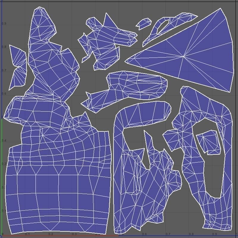 ApplePie Piece Low-poly 3D model_6