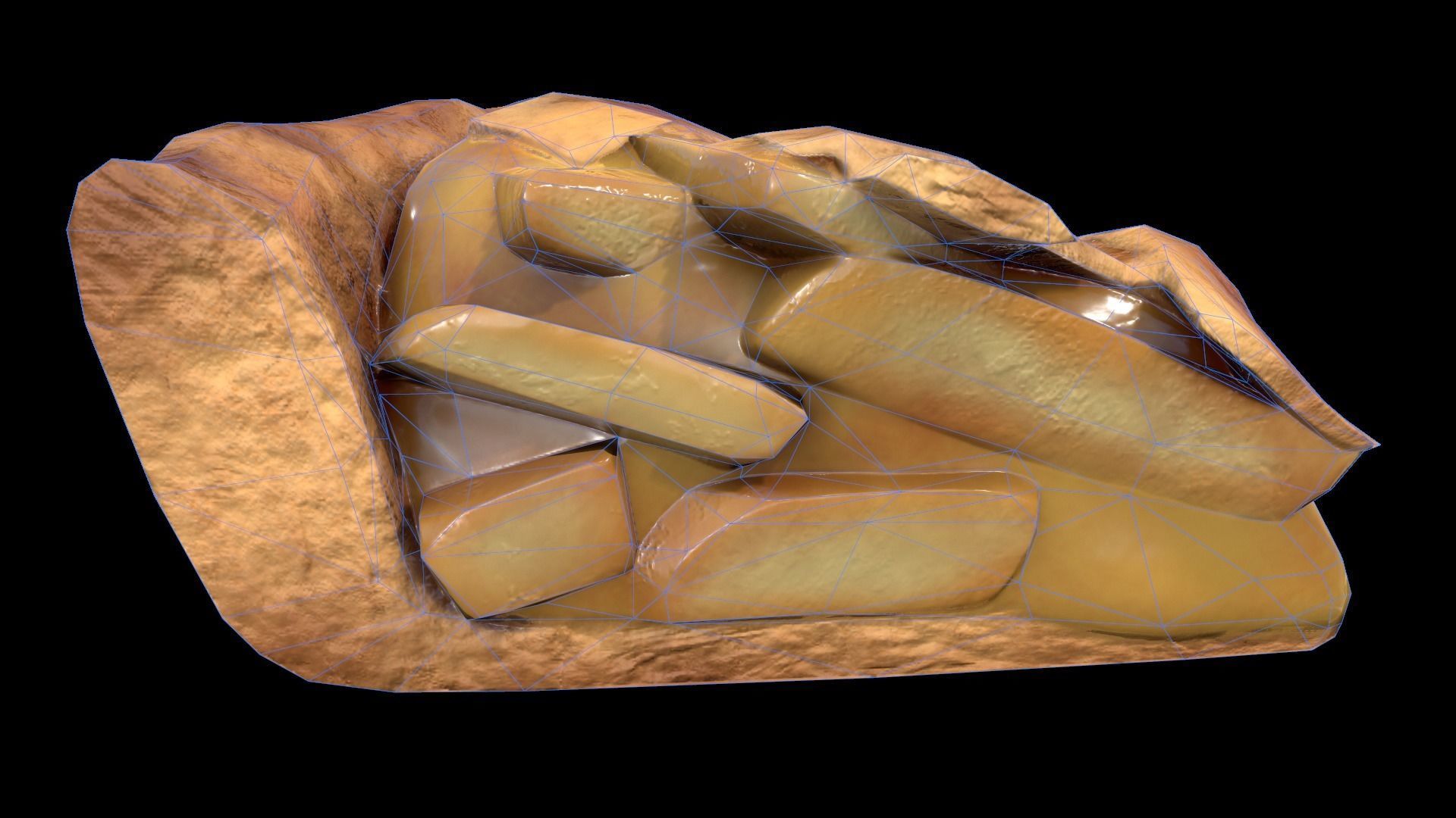 ApplePie Piece Low-poly 3D model_8