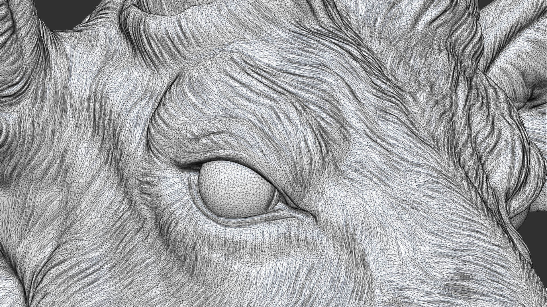 Impala Antelope head gloomy 3D print model_22