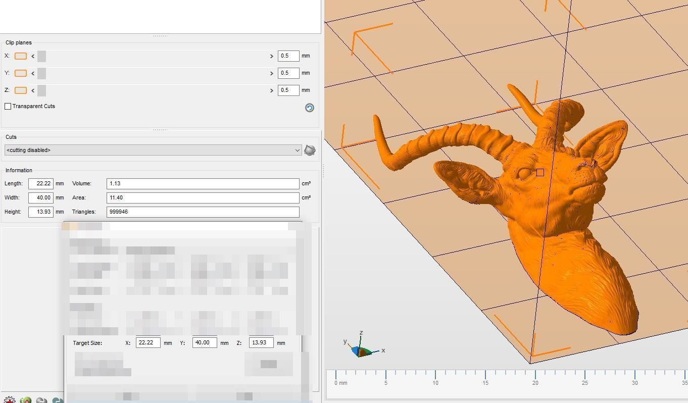 Impala Antelope head gloomy 3D print model_23