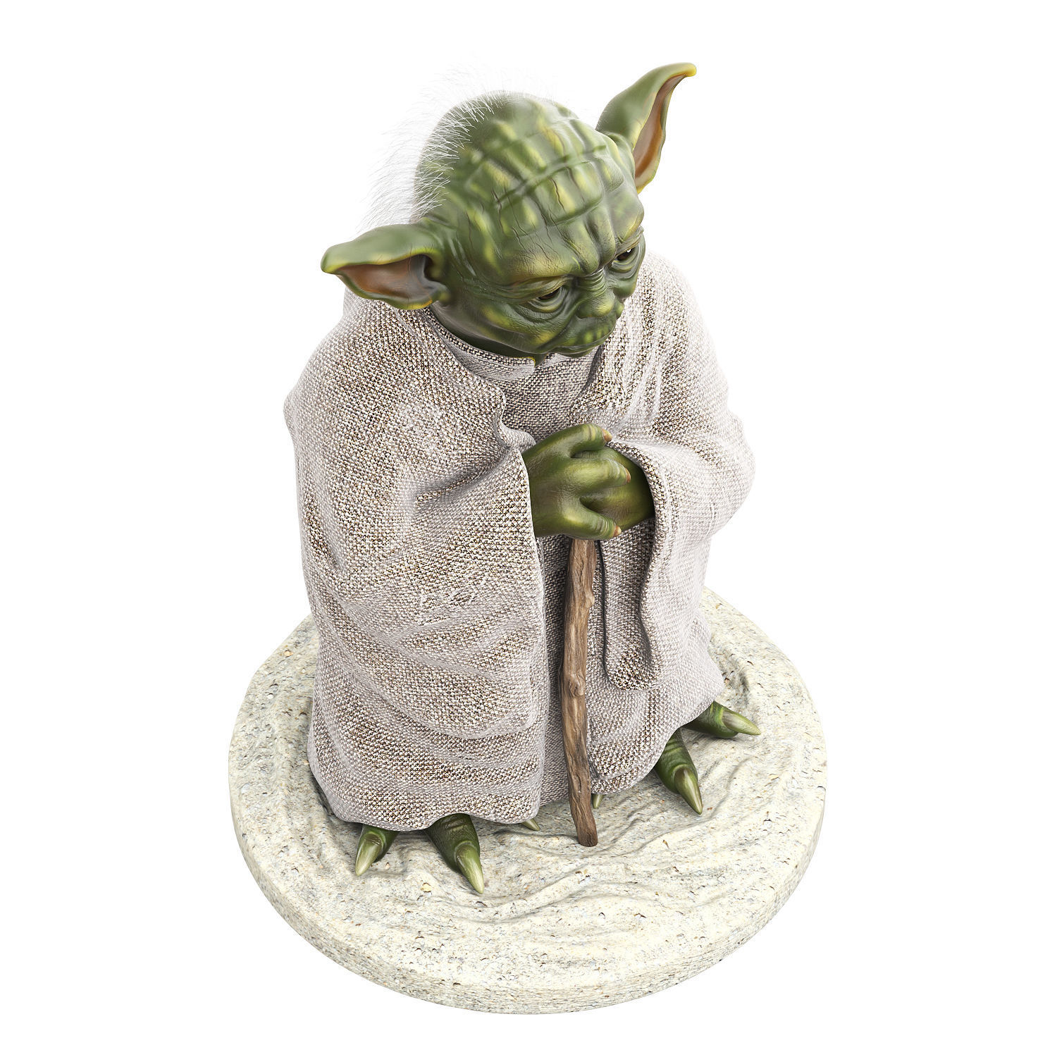 Master Yoda from Star Wars 3D model_3