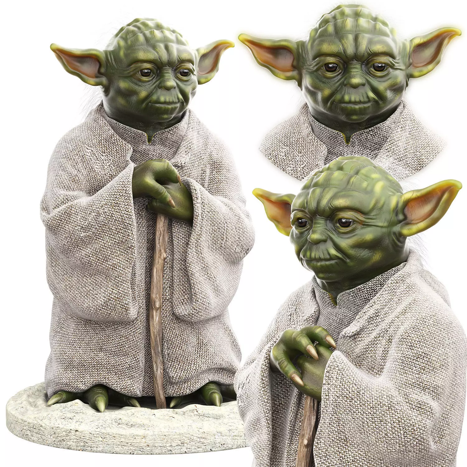 Master Yoda from Star Wars 3D model_0
