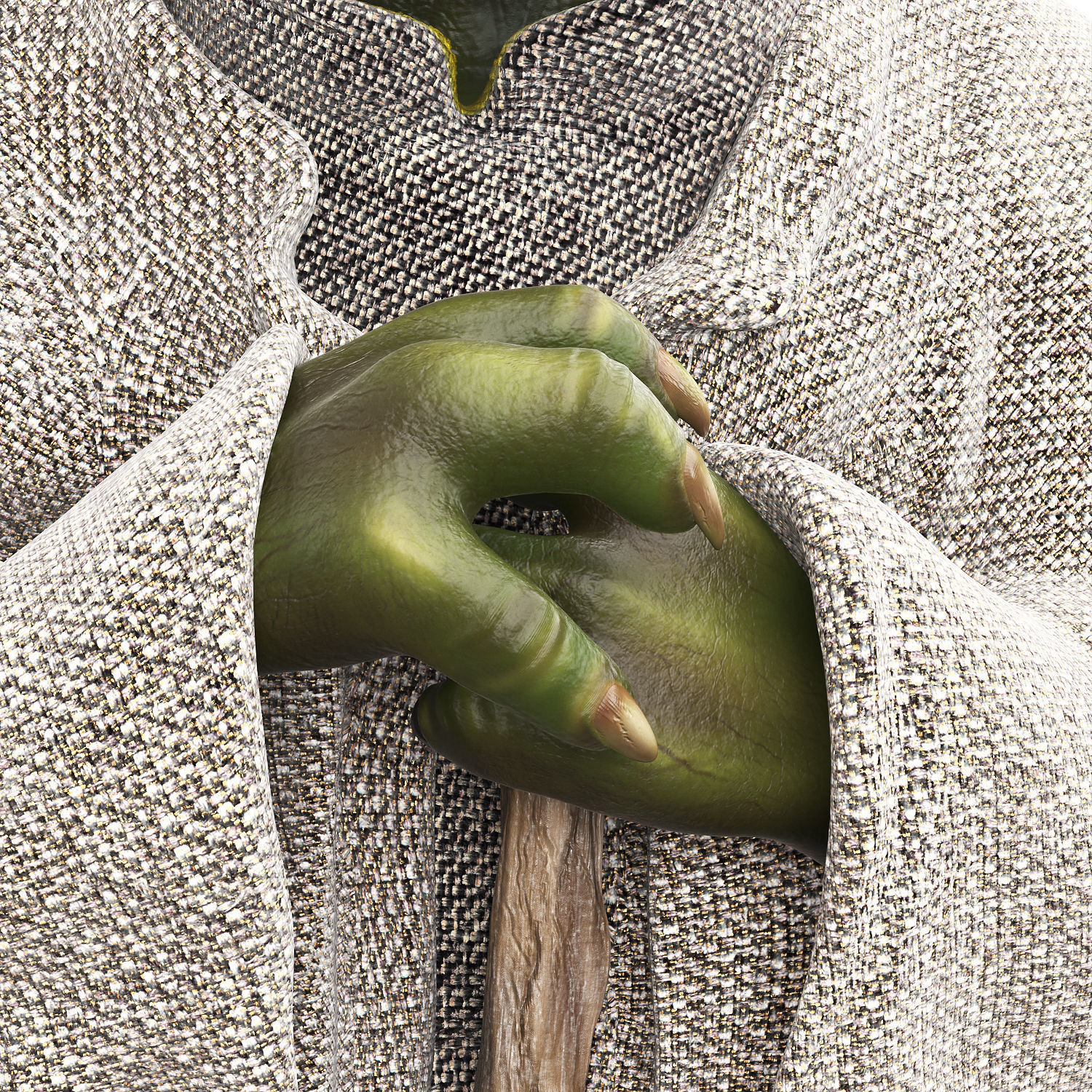 Master Yoda from Star Wars 3D model_7