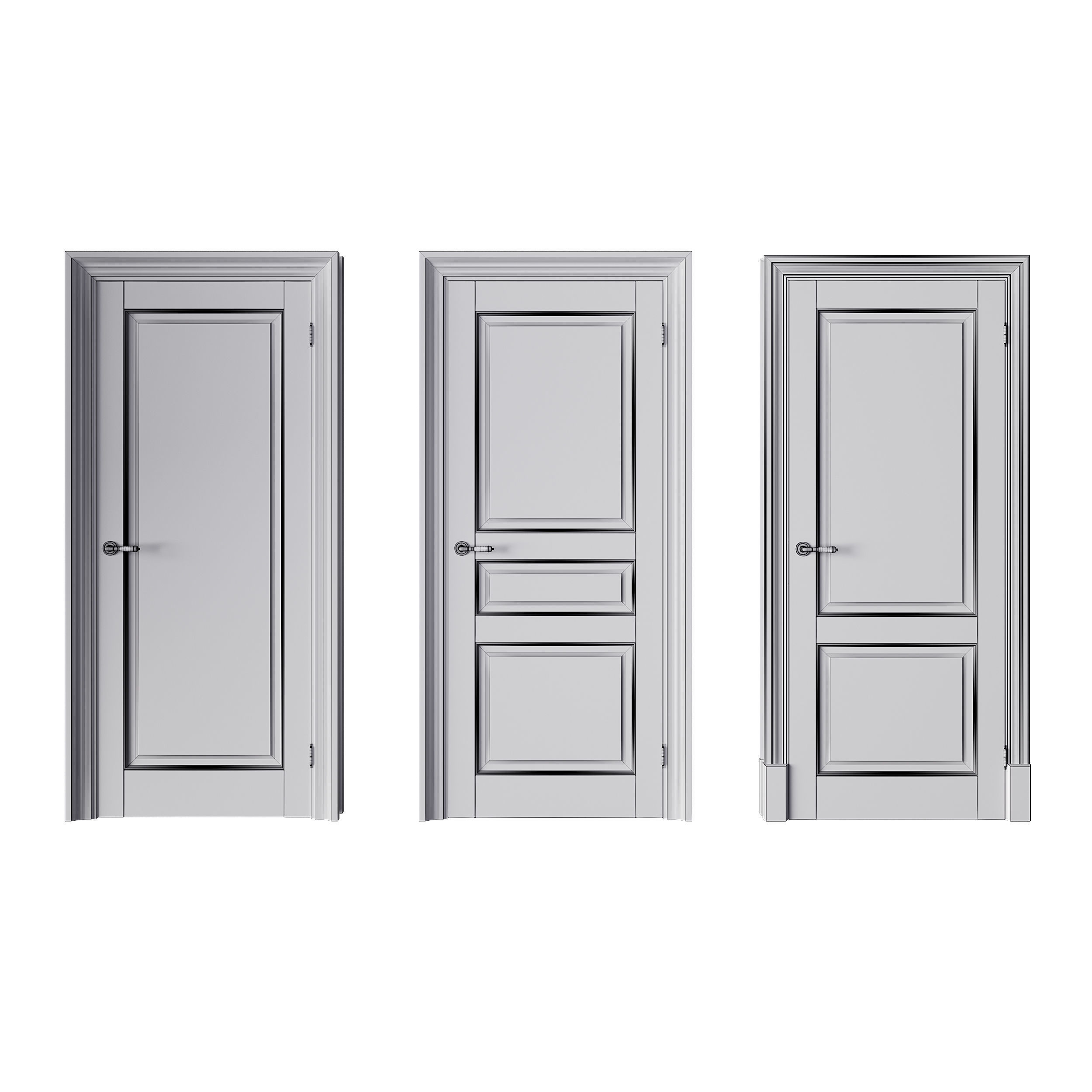 Doors Belgravia Anzio X-DG 3D model_8