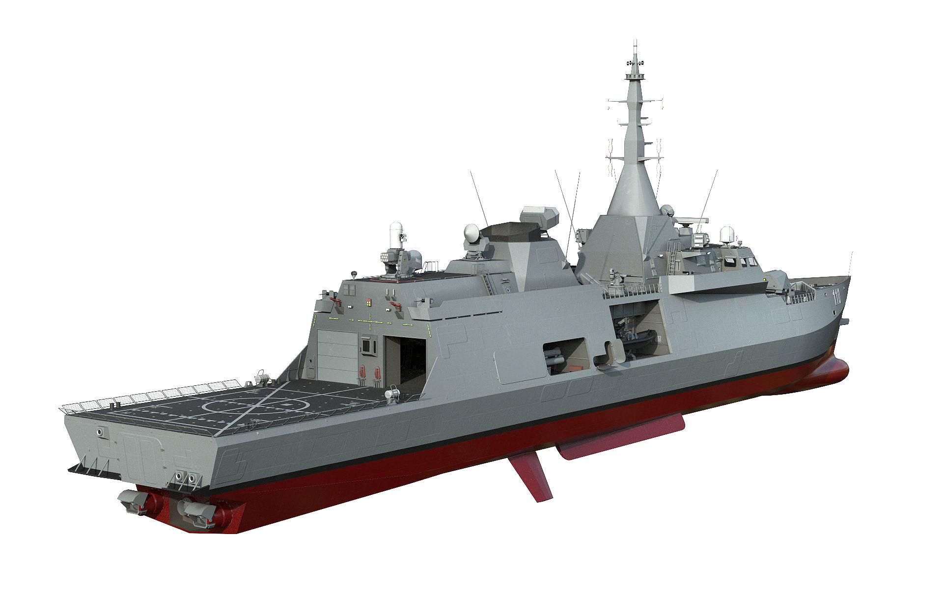 Frigate Class Ship 3D model_1