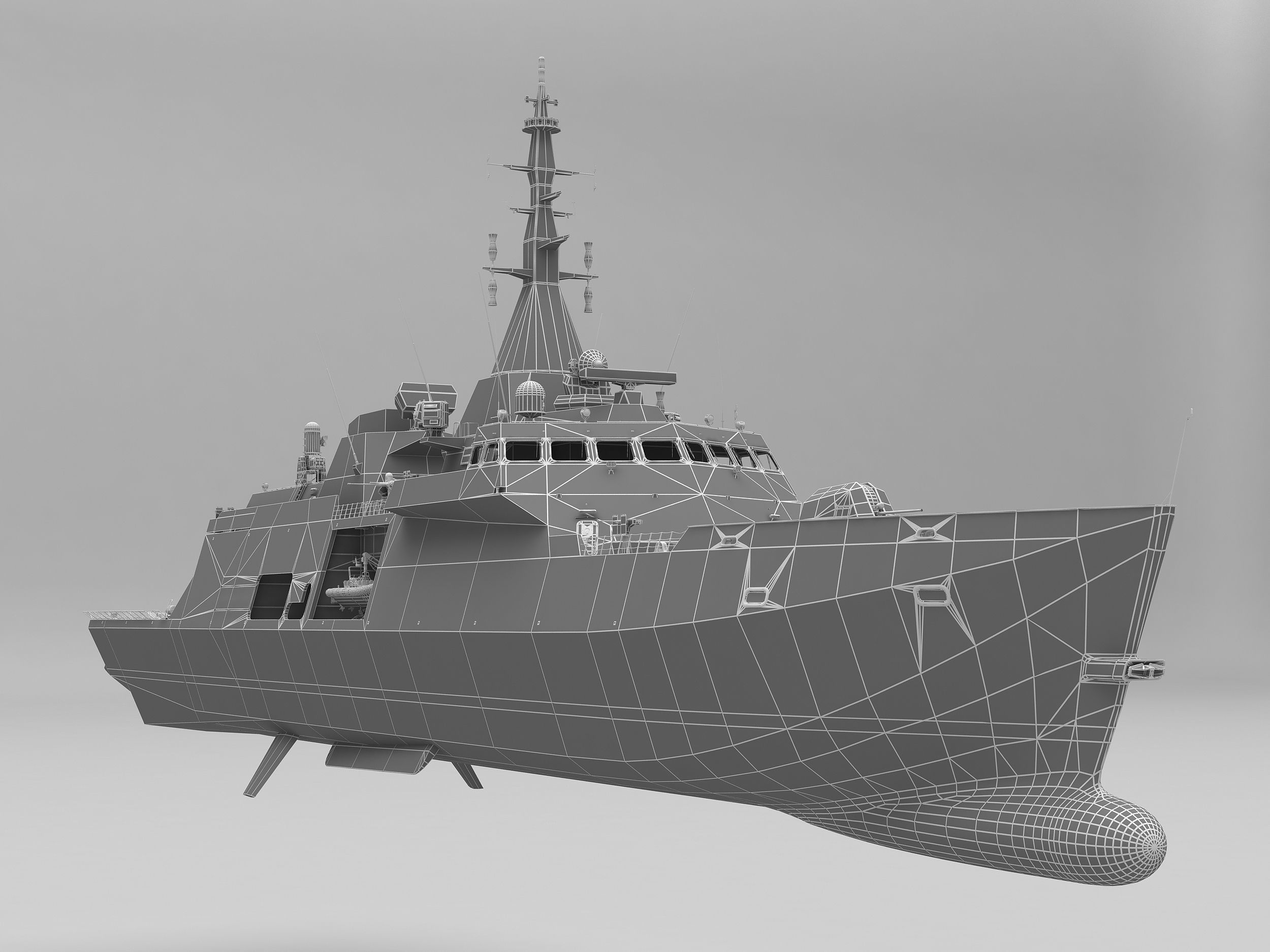 Frigate Class Ship 3D model_12