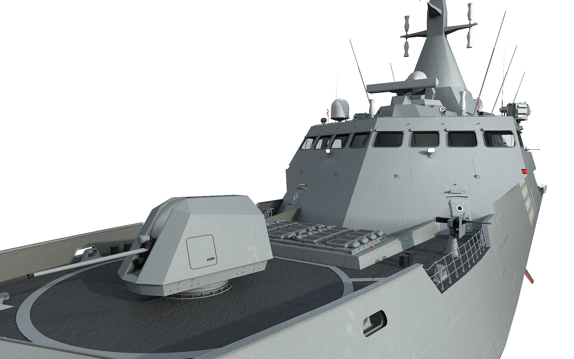 Frigate Class Ship 3D model_8