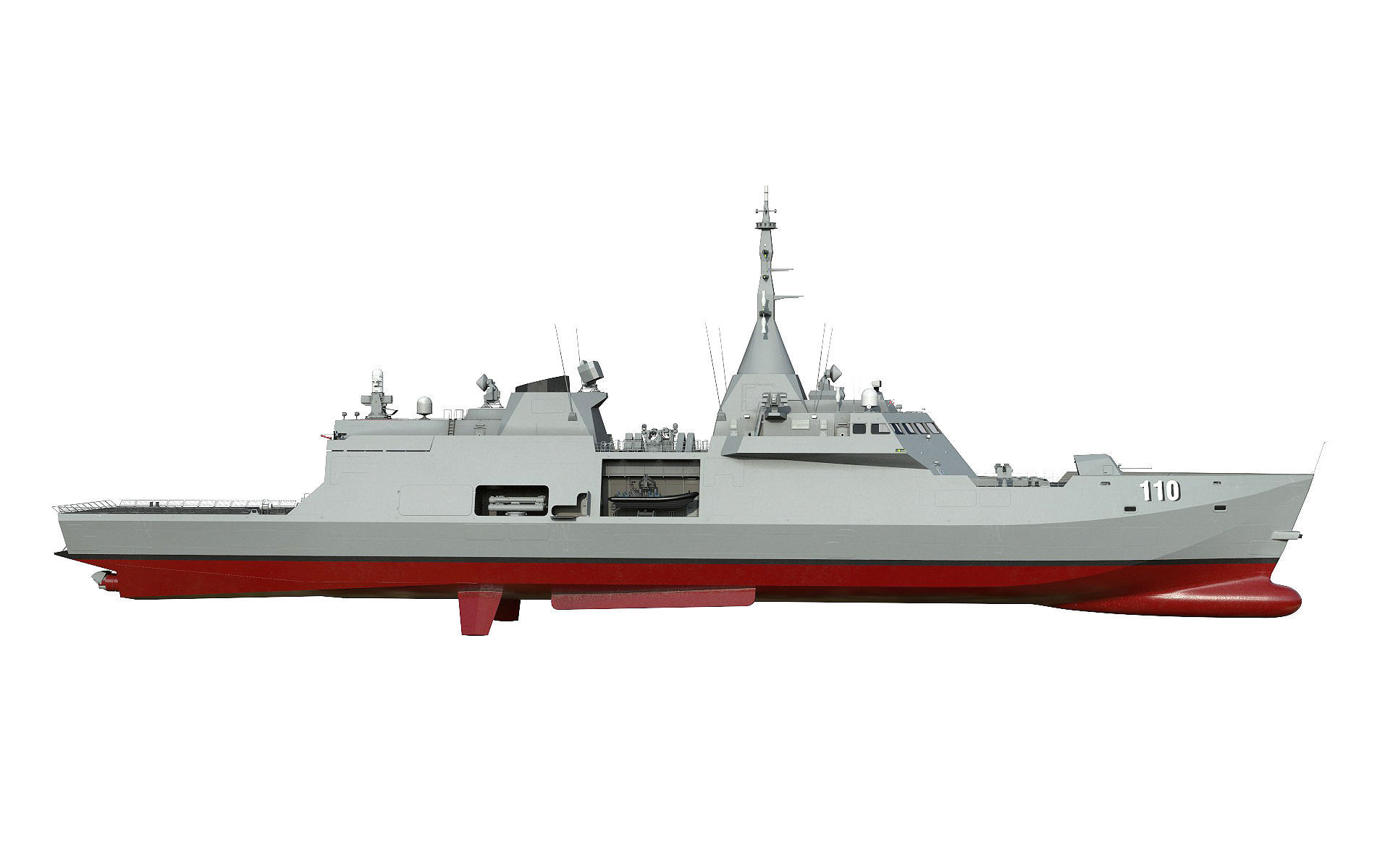 Frigate Class Ship 3D model_3