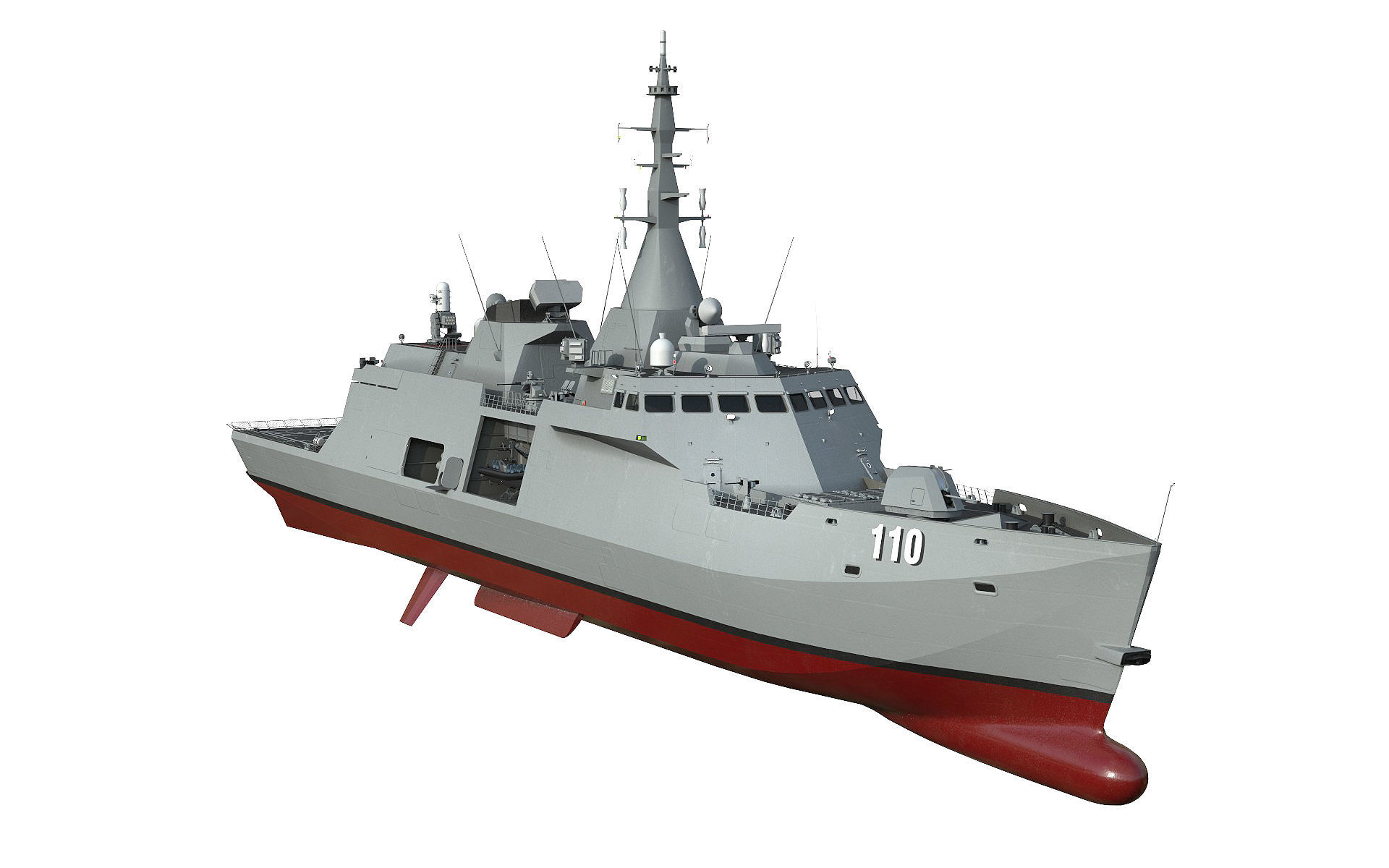 Frigate Class Ship 3D model_2