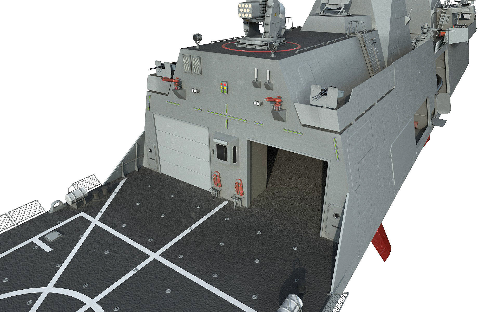 Frigate Class Ship 3D model_7