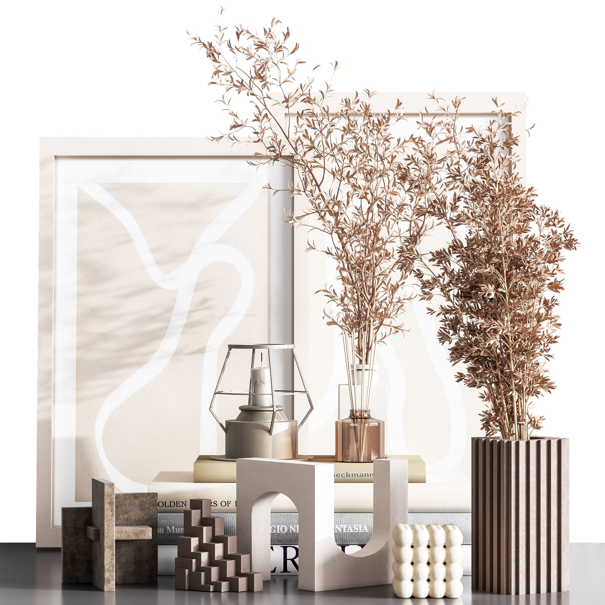 decorative set 015 3D model_3