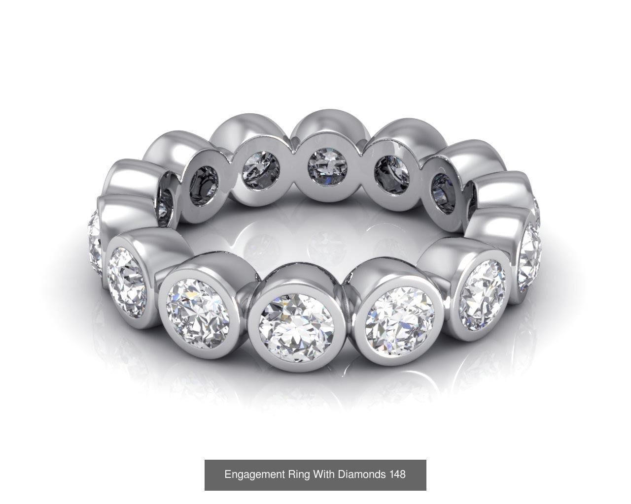 3DM 37 ENGAGEMENT RING FILES 3D Model Collection_11
