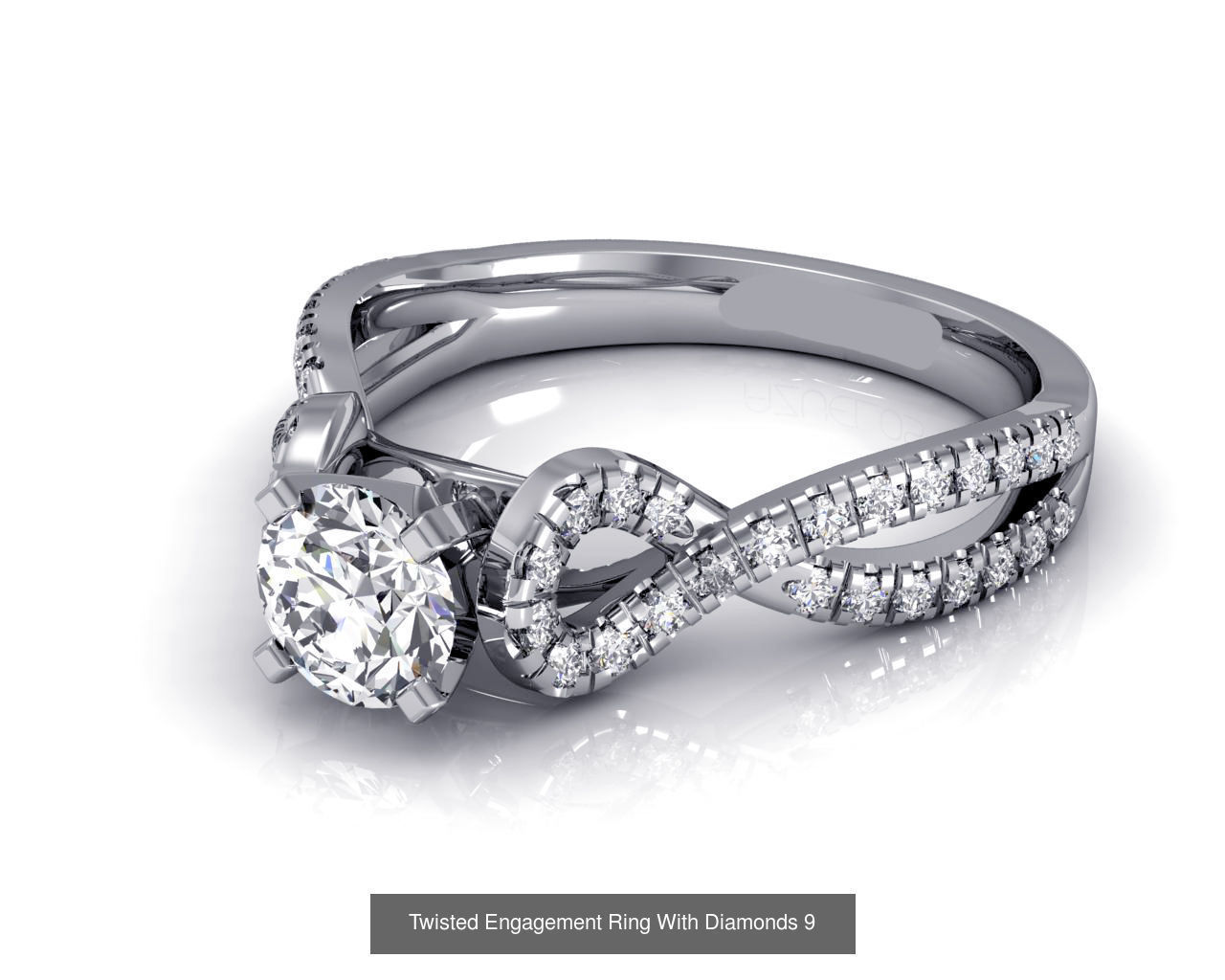 3DM 37 ENGAGEMENT RING FILES 3D Model Collection_38