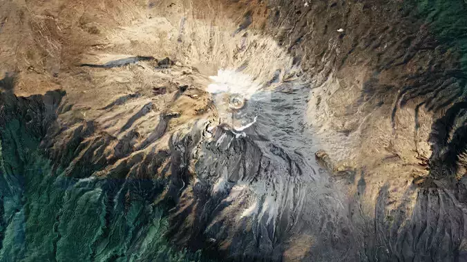 Mount Kilimanjaro terrain 3d model 3D model