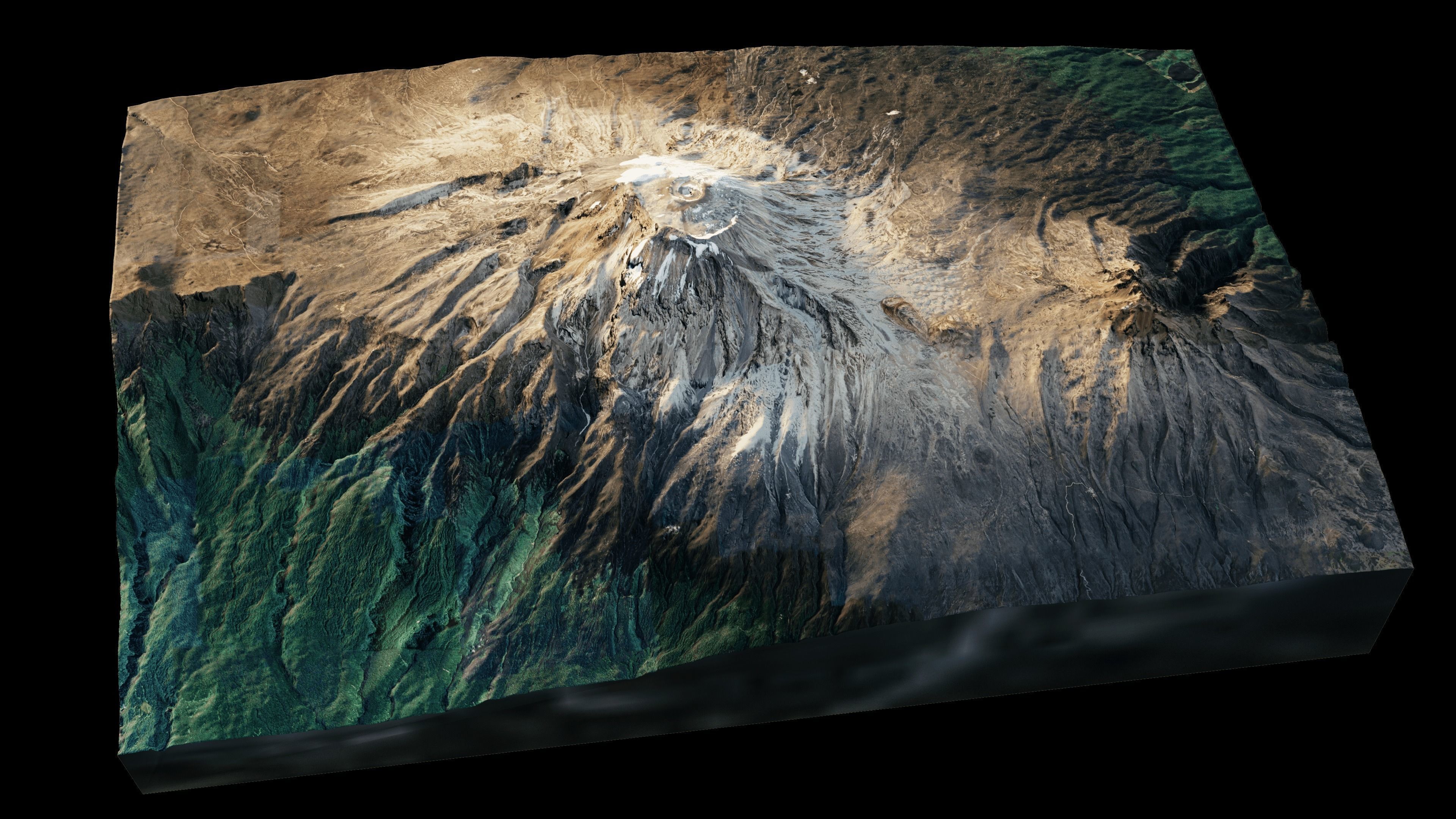 Mount Kilimanjaro terrain 3d model 3D model_1