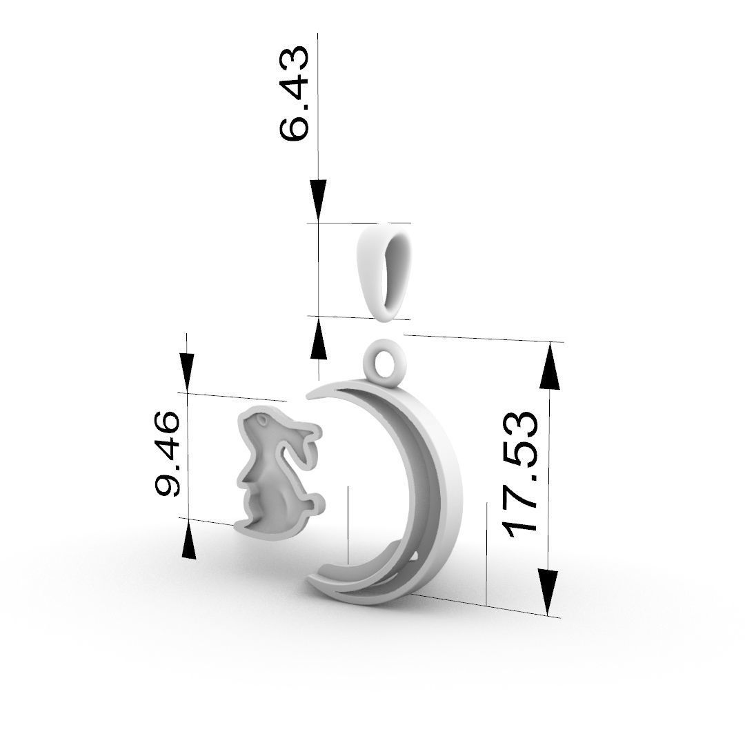 Pendant for easy printing 3D print model Free 3D print Free 3D print model_8