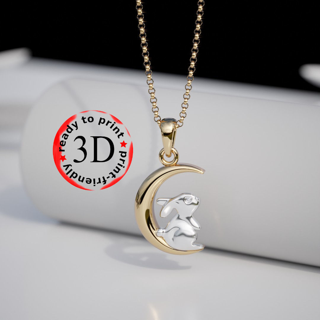 Pendant for easy printing 3D print model Free 3D print Free 3D print model_3