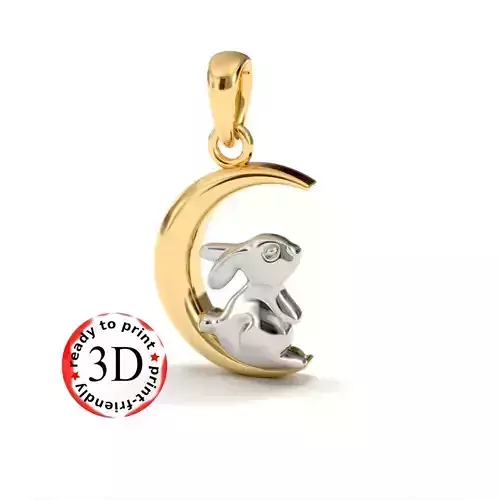 Pendant for easy printing 3D print model Free 3D print Free 3D print model