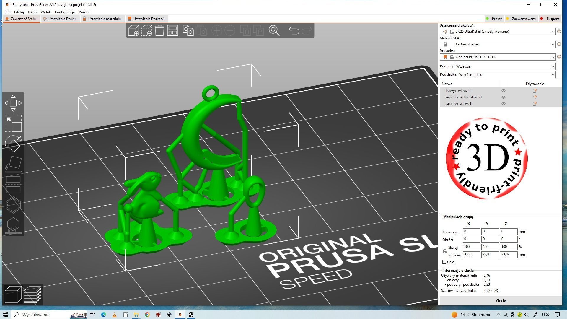 Pendant for easy printing 3D print model Free 3D print Free 3D print model_13