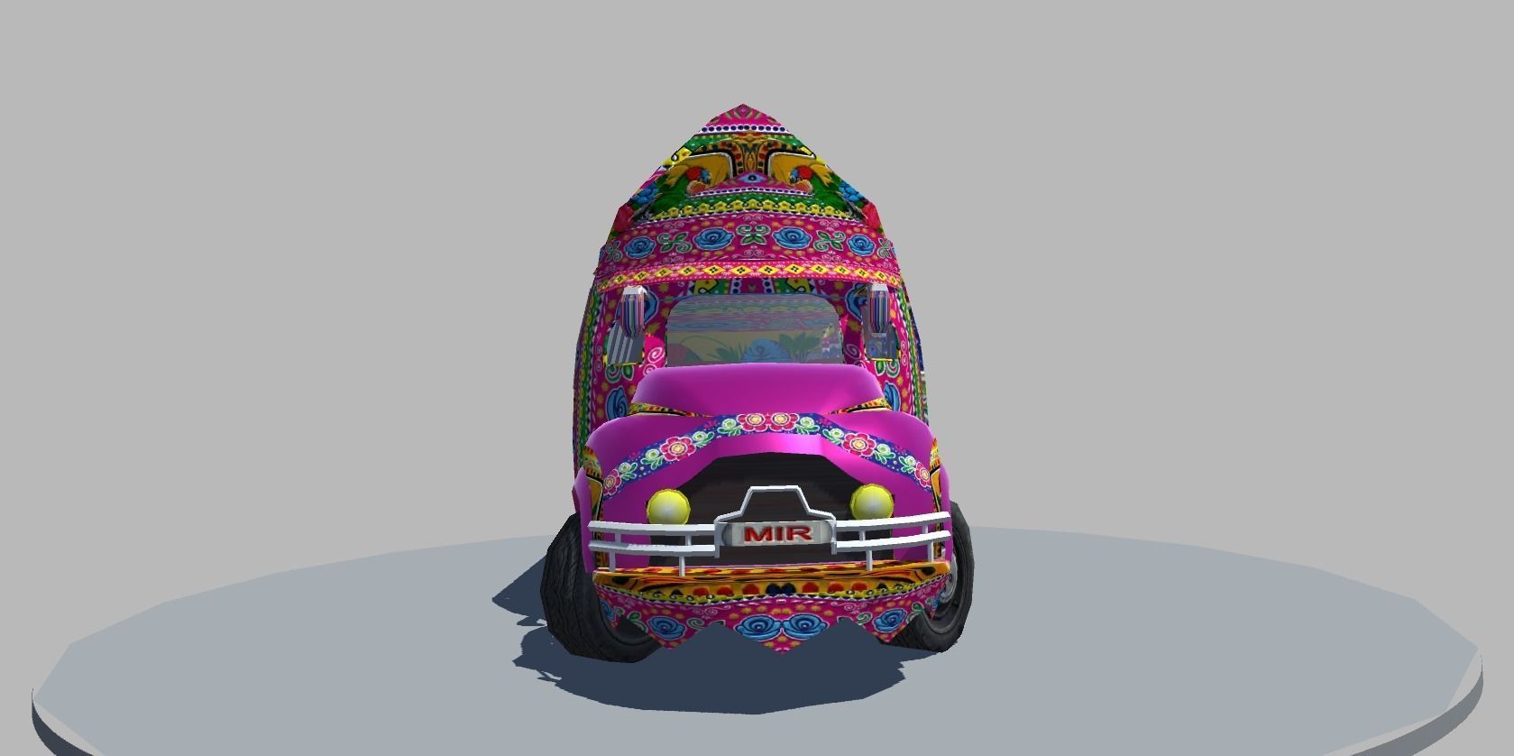 Bedford 1990 Bus Model Low-poly 3D model_11