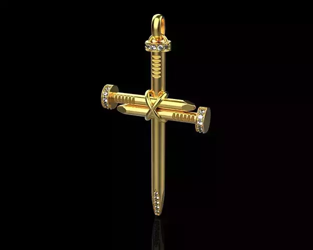cross Nail 3D print model